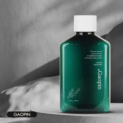 लक्जरी शैम्पू और कंडीशनर बोतल पारदर्शी पीईटी शावर जेल पैकेजिंग 400 मिलीलीटर पीसीआर टोनर कंटेनर