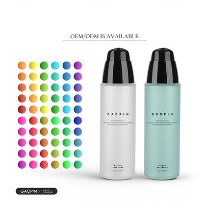 Bouteille et pots en plastique d'emballage cosmétique de lotion de protection solaire pour animaux de compagnie givrée faite sur commande de 50/100/120ml