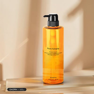 500 мл индивидуальные роскошные ПЭТ пластиковые контейнеры для лосьона для мытья тела прозрачные бутылки шампуня