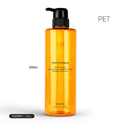500 мл индивидуальные роскошные ПЭТ пластиковые контейнеры для лосьона для мытья тела прозрачные бутылки шампуня