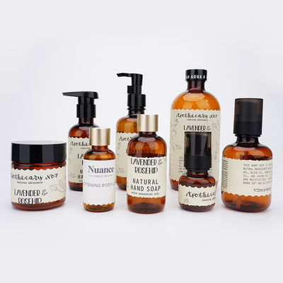 Kozmetik Plastik Şişeler Amber Cilt Bakımı Ambalajı 40ml 50ml 100ml 150ml 200ml 500ml