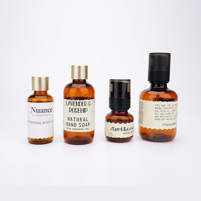 Kozmetik Plastik Şişeler Amber Cilt Bakımı Ambalajı 40ml 50ml 100ml 150ml 200ml 500ml