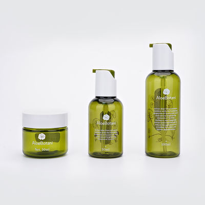 Tarros poner crema cosméticos plásticos de las botellas 50ml 100ml de la loción de la cerradura de vuelta del SGS