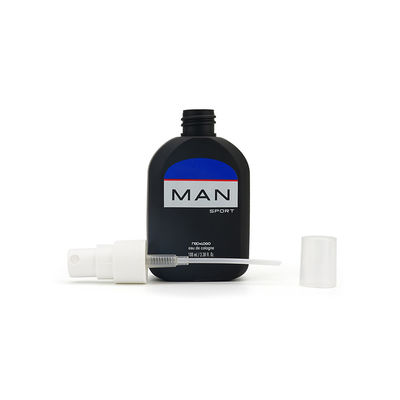 Sablon Botol Semprot Kosmetik Plastik HDPE Matte Hitam Kosong