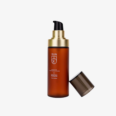 100ml 120ml Kozmetik Plastik Şişeler / Altın KD Güçlü Suck ile Yüz Temizleyici Şişeler