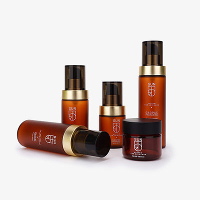 100ml 120ml Kozmetik Plastik Şişeler / Altın KD Güçlü Suck ile Yüz Temizleyici Şişeler