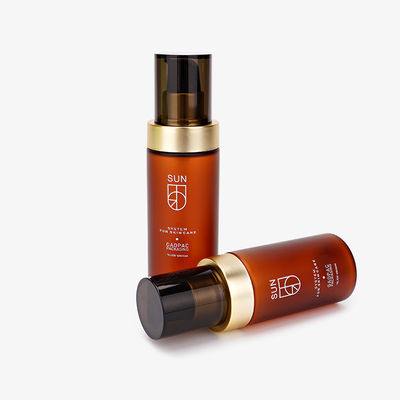 100ml 120ml Kozmetik Plastik Şişeler / Altın KD Güçlü Suck ile Yüz Temizleyici Şişeler