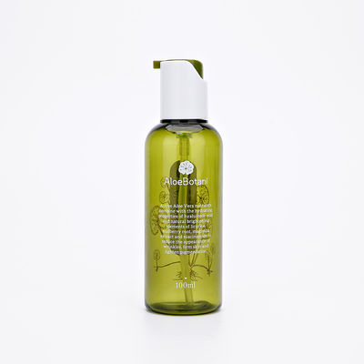 Tarro de la botella 50ml PETG de la loción y sistema cosméticos plásticos verdes claros de las botellas