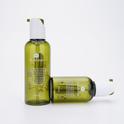 Tarro de la botella 50ml PETG de la loción y sistema cosméticos plásticos verdes claros de las botellas