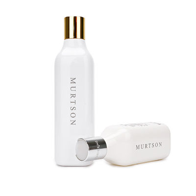 200ml 300ml Saç Şampuan Şişesi, Beyaz Disk Üst Kapaklı Şişe