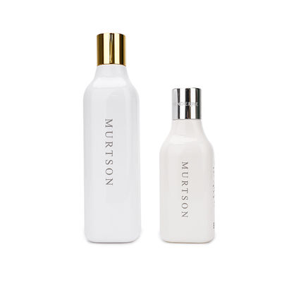200ml 300ml Saç Şampuan Şişesi, Beyaz Disk Üst Kapaklı Şişe