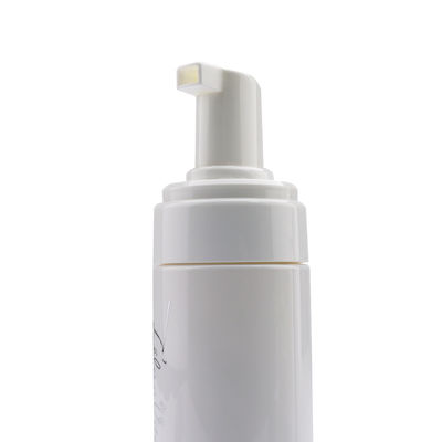 botella blanca del ANIMAL DOMÉSTICO del cilindro de la botella de la bomba de la espuma plástica de 150ml 25ml