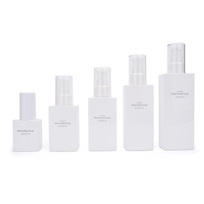 Bouteille faciale de lotion de plastique de soins de la peau de conteneur de la place blanche 100ml 120ml 150ml 200ml