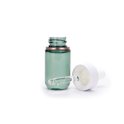 Botellas plásticas blancas de la bomba de la loción, botellas cosméticas del dropper de 30ml 50ml