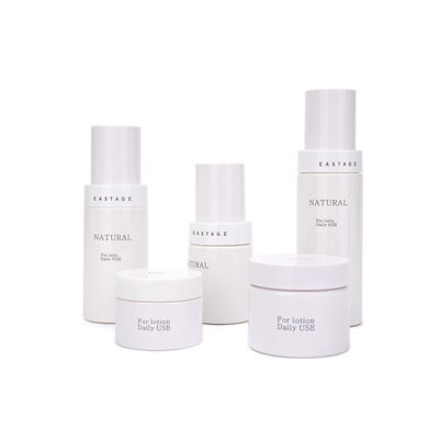 Botol Kosmetik Plastik OEM Kemasan Jar PET Putih 30ml 50ml 80ml 100ml