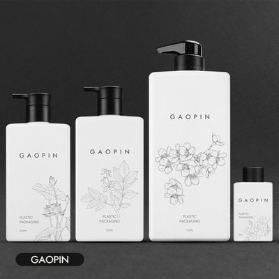 60ml 300ml 350ml 750ml Beyaz Özel renk Beyaz HDPE plastik pompalı şampuan losyon şişeleri