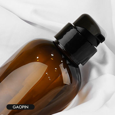 10.14oz 13.52oz Yuvarlak Düz Plastik Şampuan Şişeleri Kahverengi Çevre Dostu