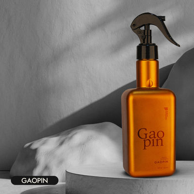 こはく色500mlペット ポンプ空スクリーンの印刷を用いるプラスチック スプレーのびん